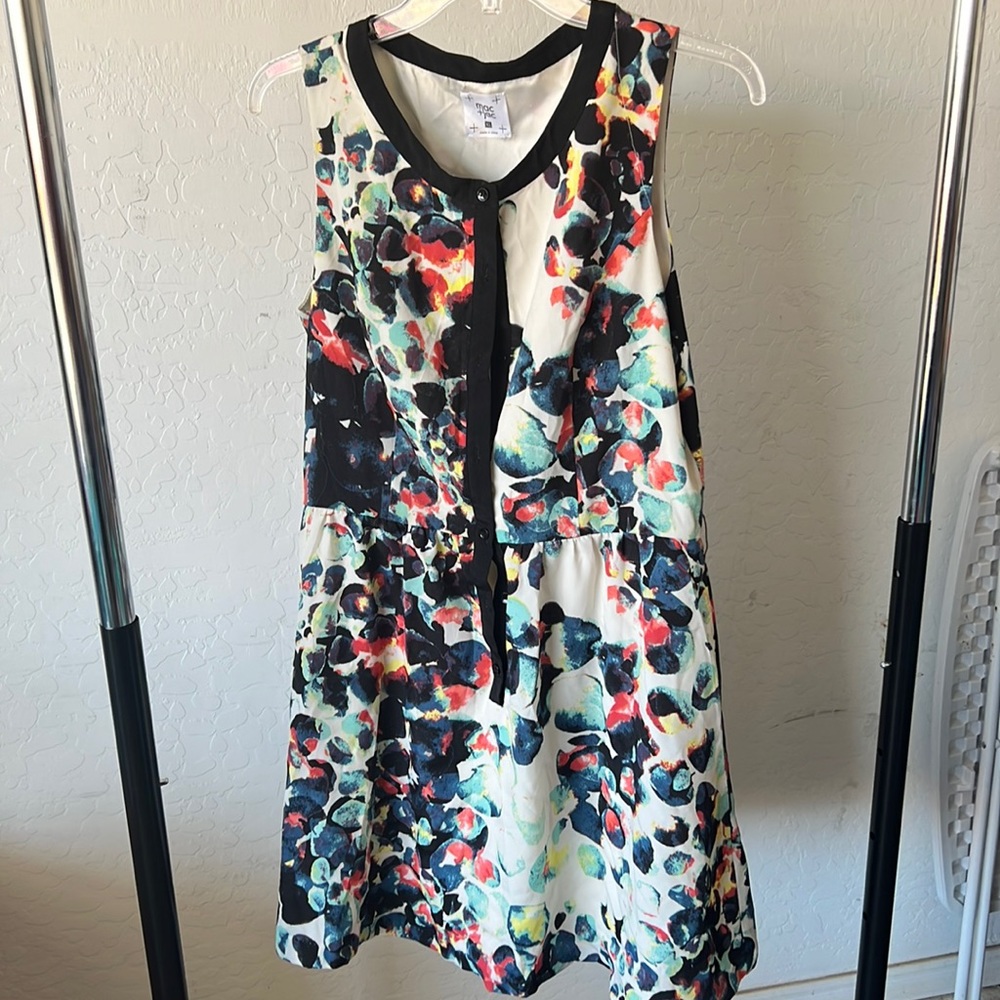 Multi-Colored Sleeveless Dress